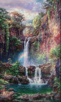 セイクリッド プールスの滝 Oil Paintings